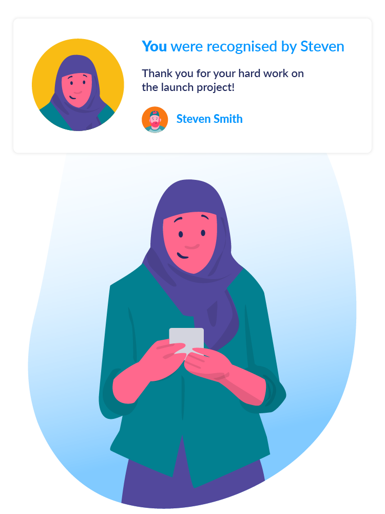 employee recognition with celebration hub