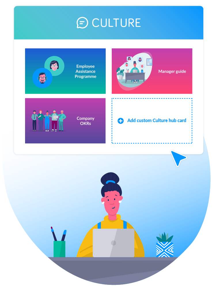 add custom cards on culture hub