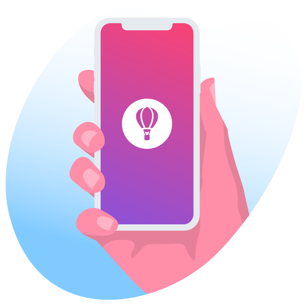 hand with mobile phone