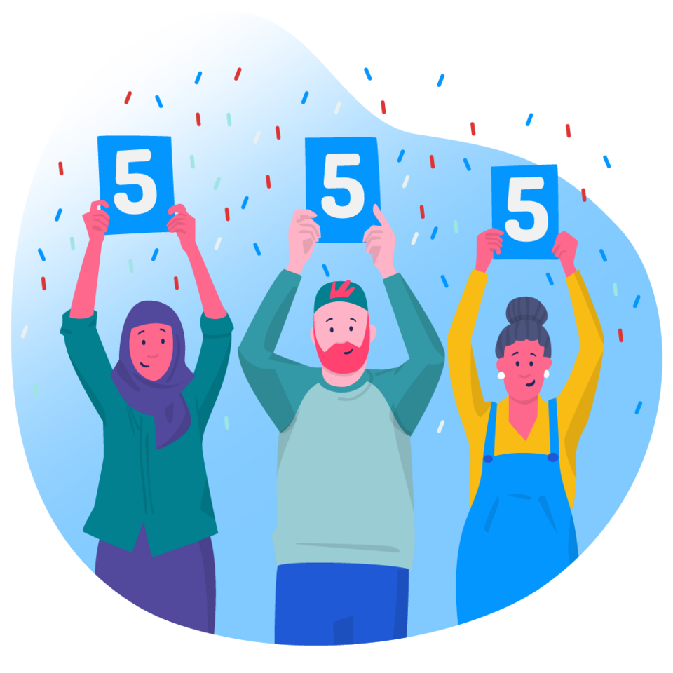 Perkbox illustration team rating