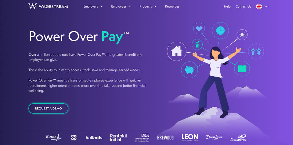 Screenshot of Wagestream