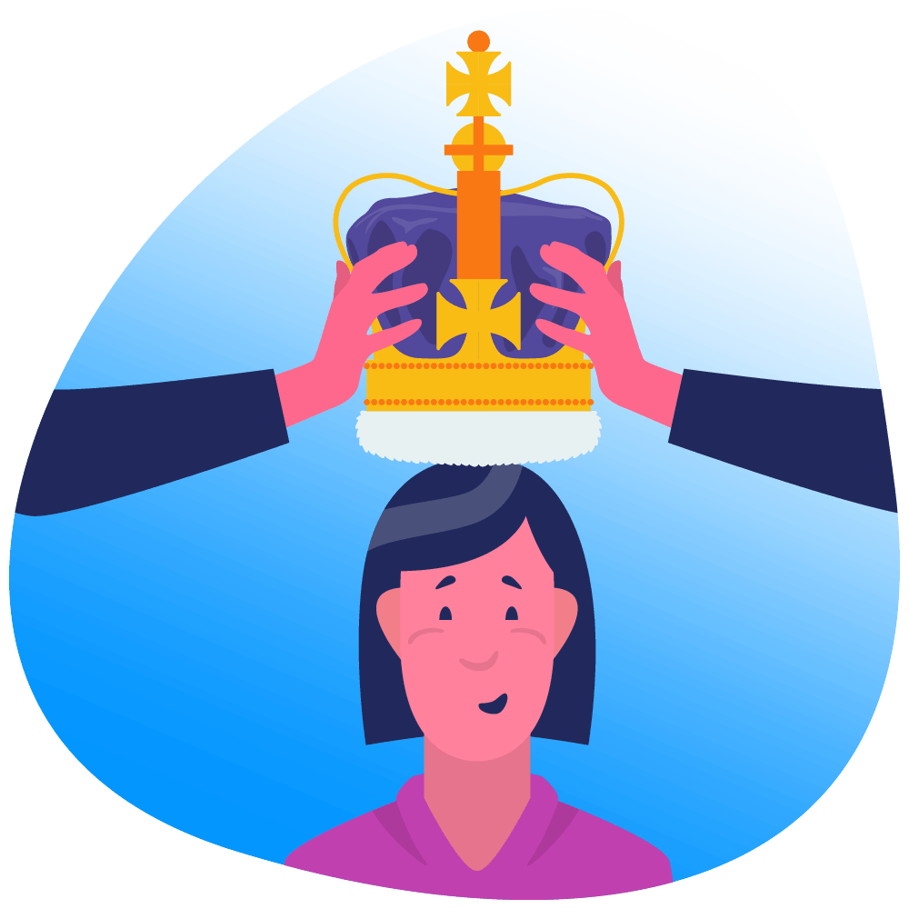 someone being crowned