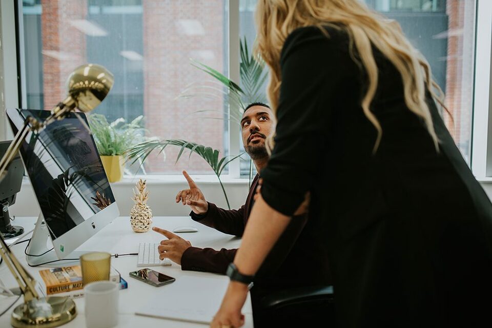 HR managers discussing how to build trust at work