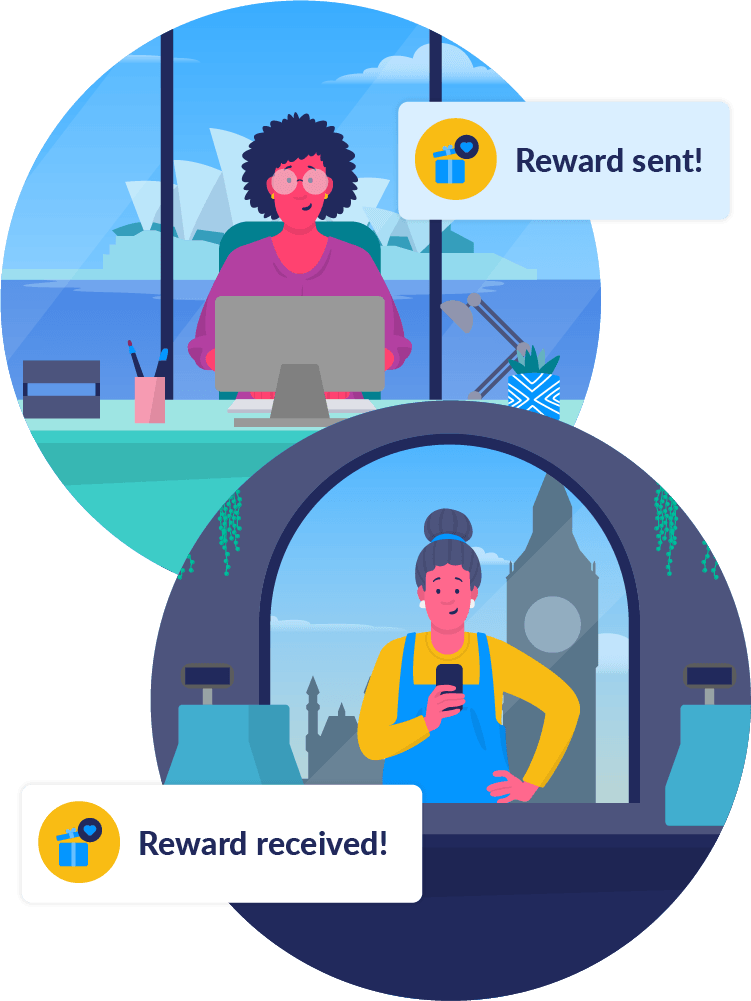 send rewards everywhere