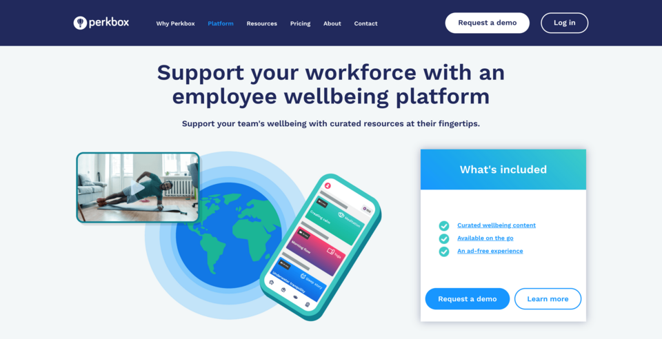 support wellbeing with perkbox