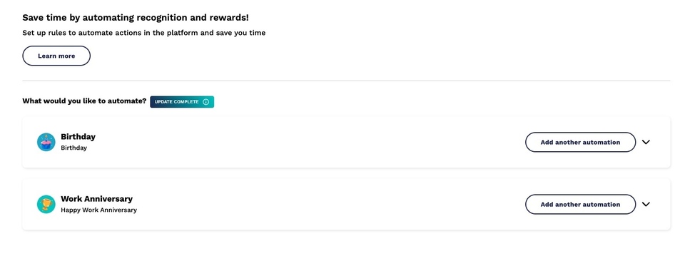 Different automation options
