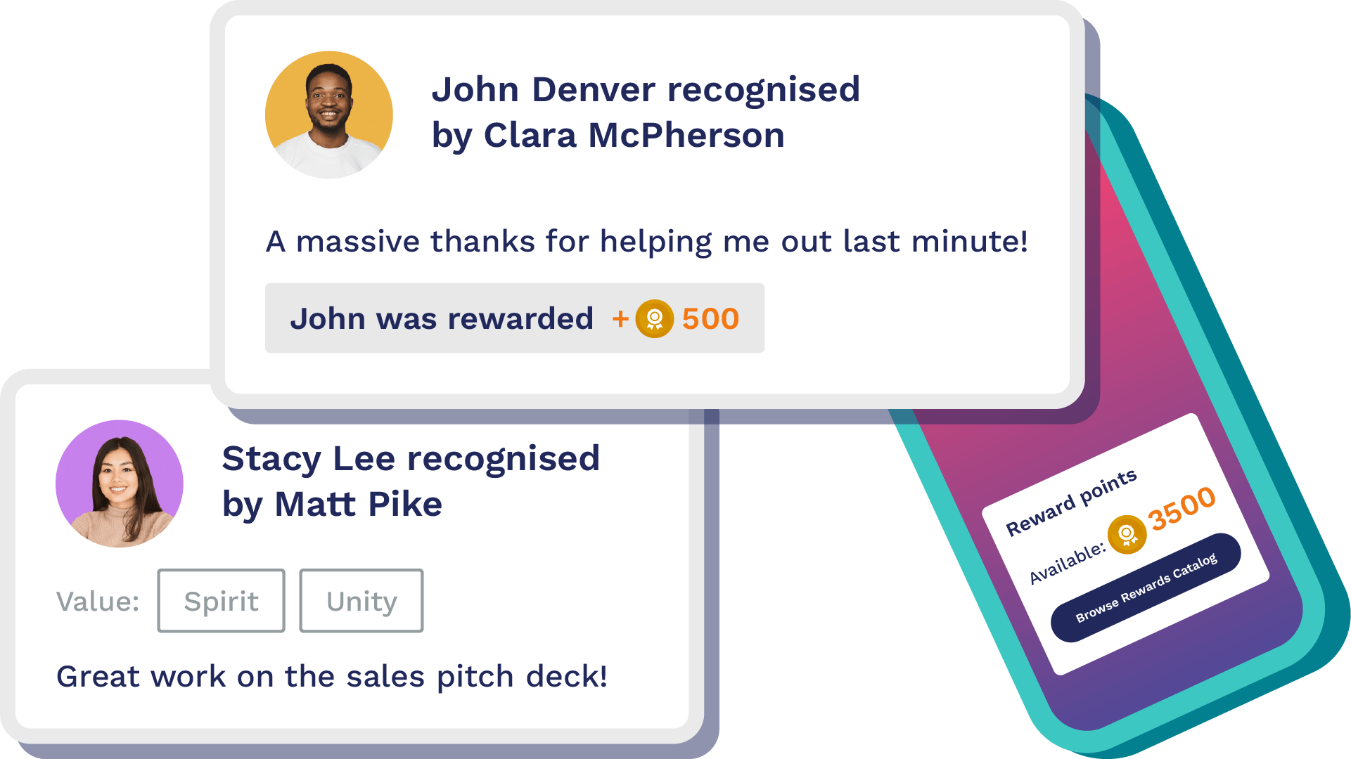 Recognition and reward in the Perkbox app