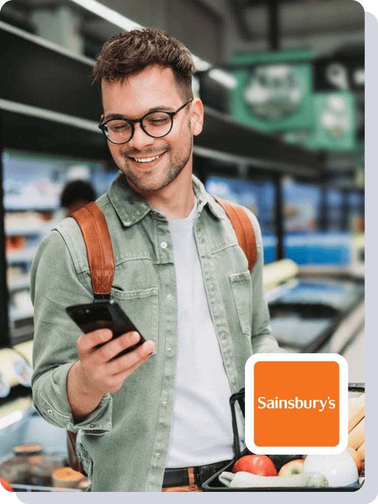 Person using Perkbox for supermarket savings 