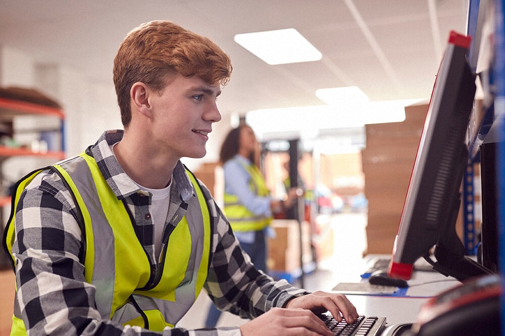 People in a warehouse