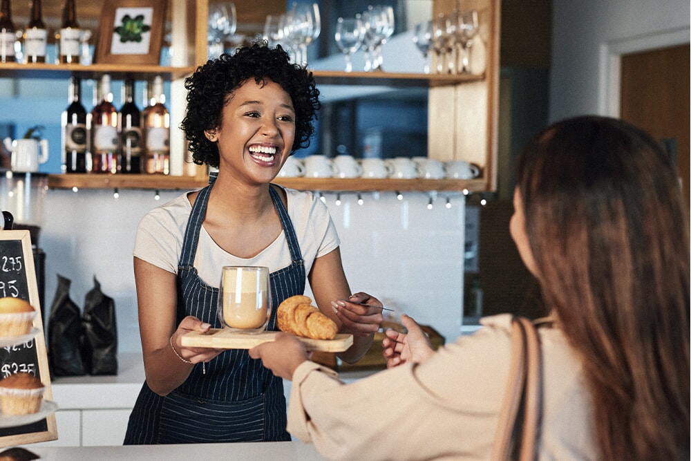 Someone getting a coffee]