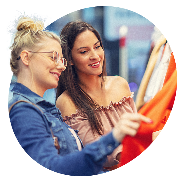 women shopping