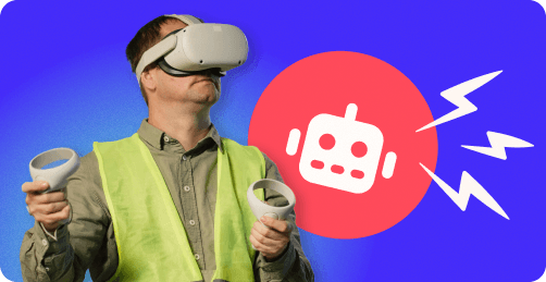 man with a vr headset