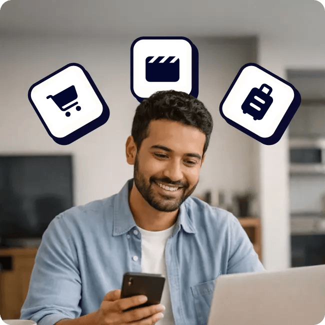 Employee using Perkbox discounts for everyday essentials like food shops, days out, and travel