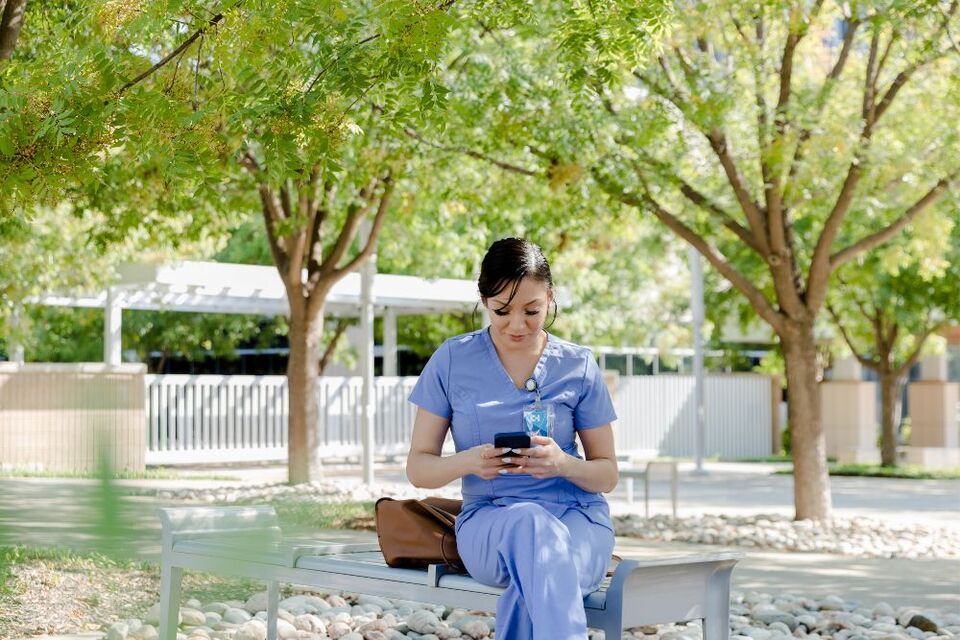 nurse on phone