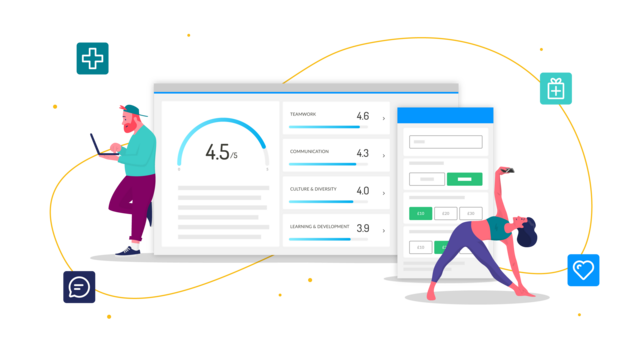 manager giving positivity to team member