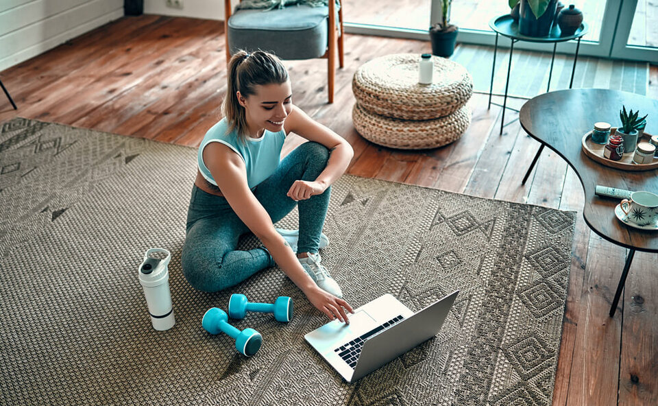 working out at home