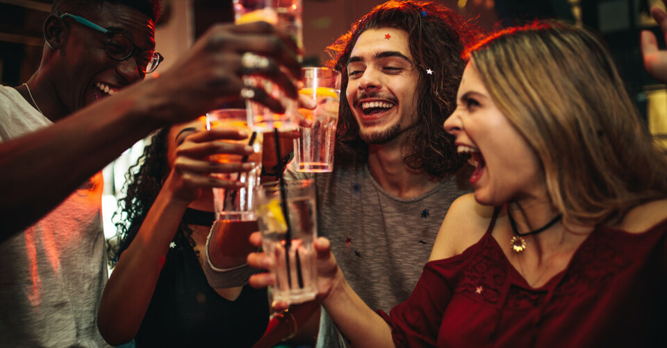 group drinking