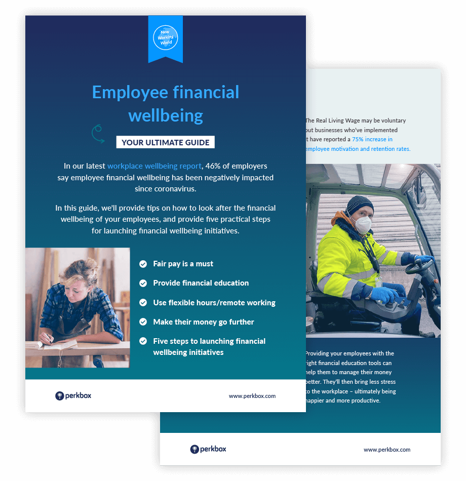 Employee financial wellbeing checklist cover