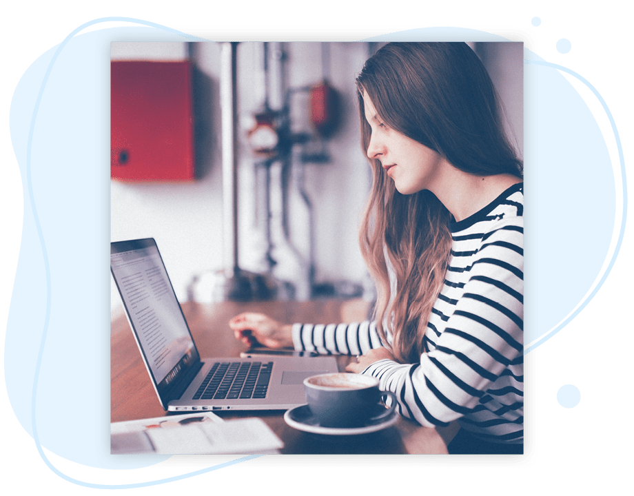 woman on laptop